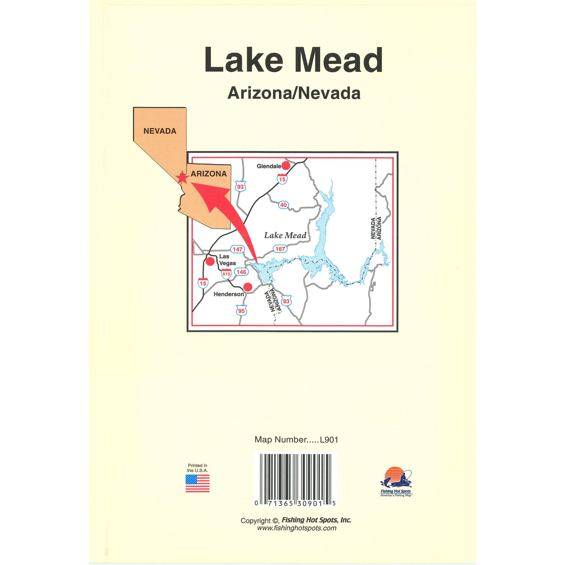 Lake Mead Fishing Map