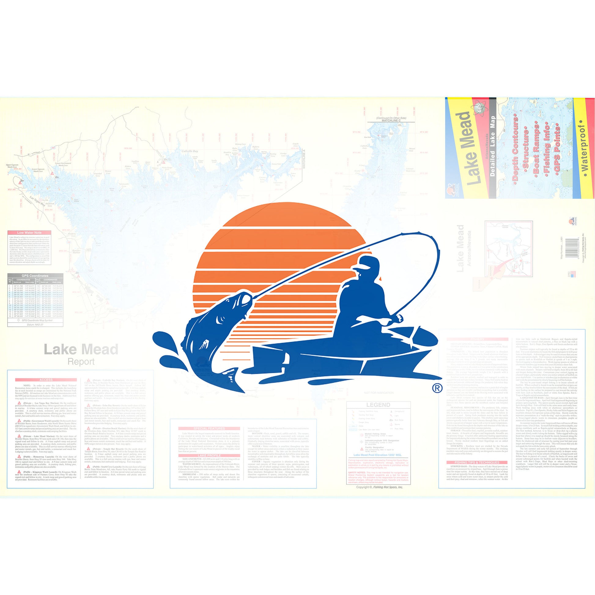 Lake Mead Fishing Map