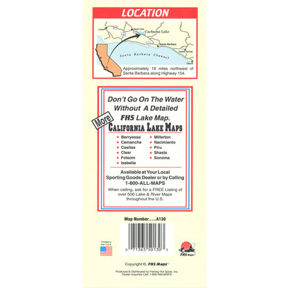 Cachuma Lake Fishing Map