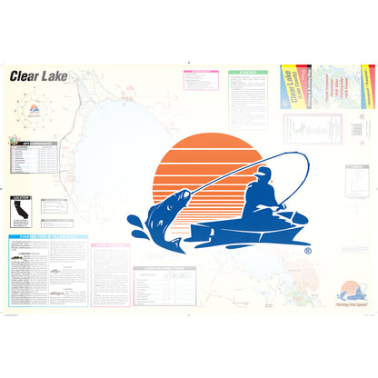Clear Lake (Lake. Co) Fishing Map