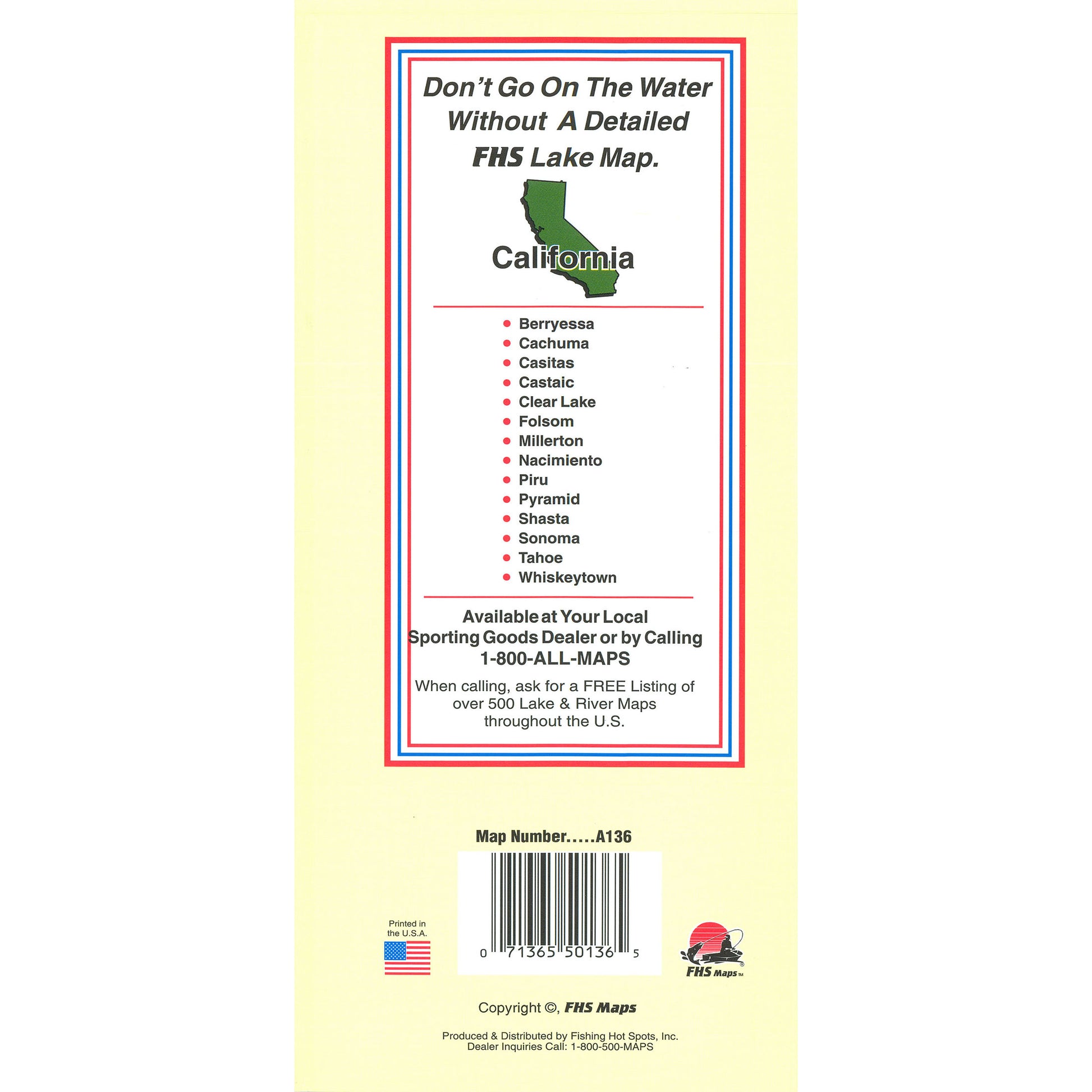 Lake Isabella Fishing Map