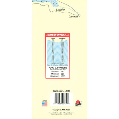 Lake Piru Fishing Map