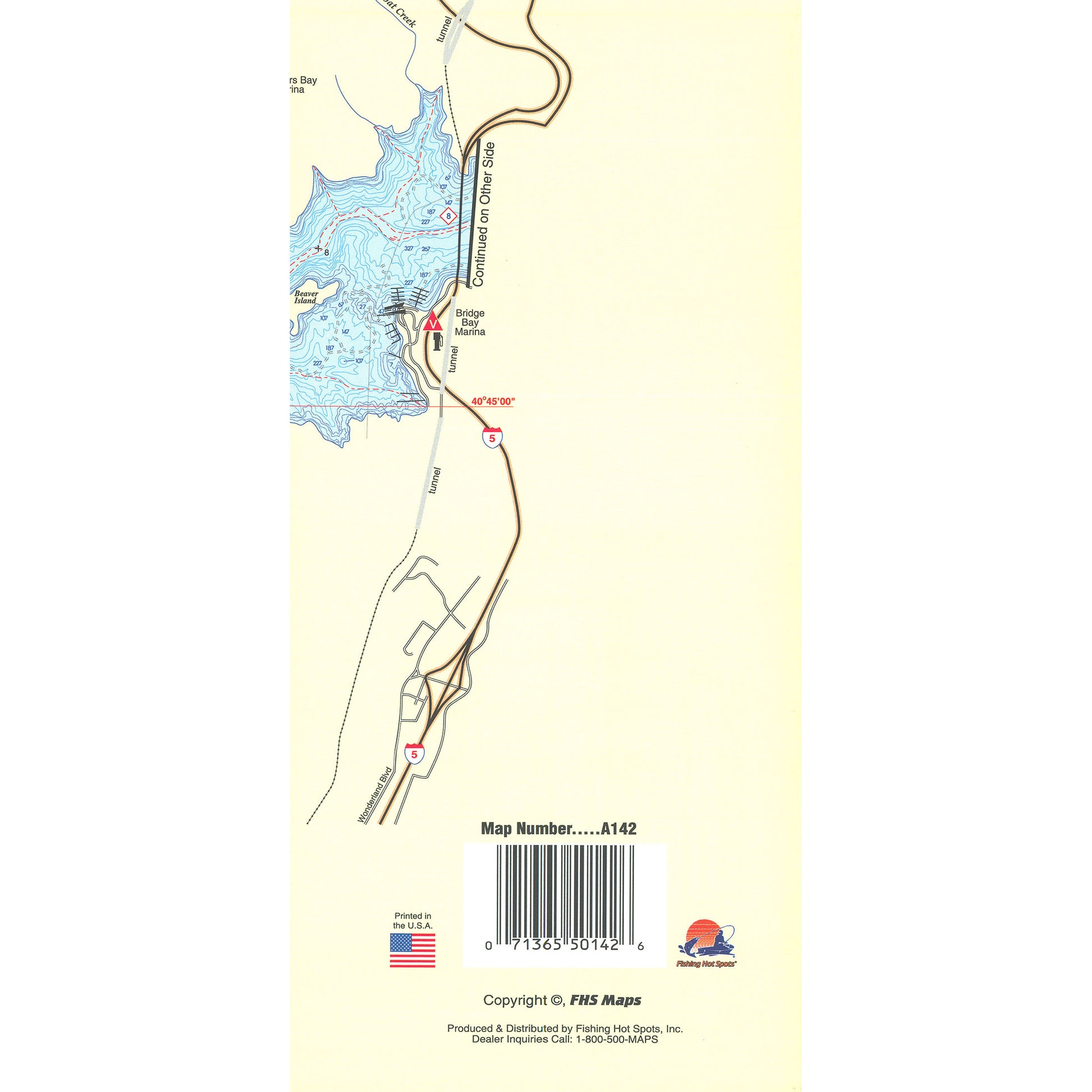 Shasta Lake Fishing Map