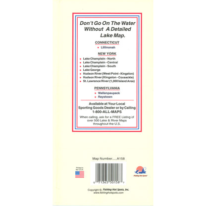 Candlewood Lake Fishing Map