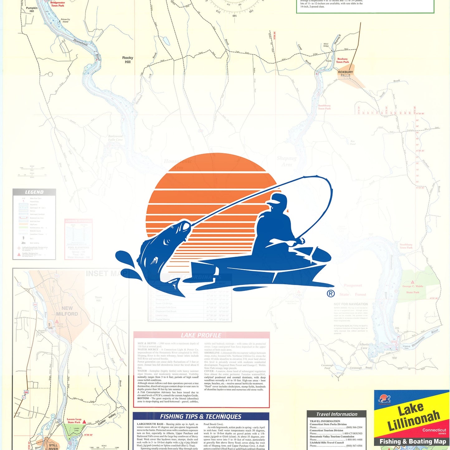 Lillinonah Lake Fishing Map