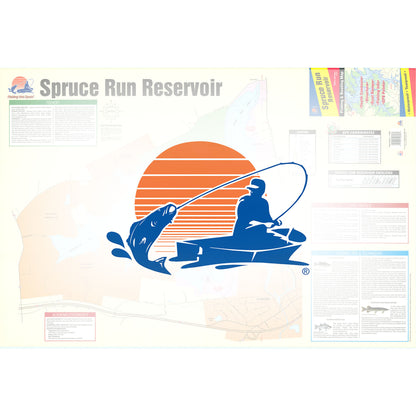 Spruce Run Reservoir Fishing Map