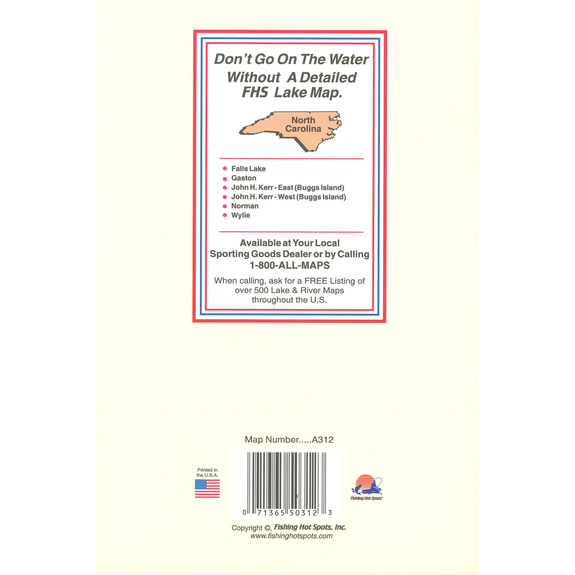 B. Everett Jordan Lake Fishing Map