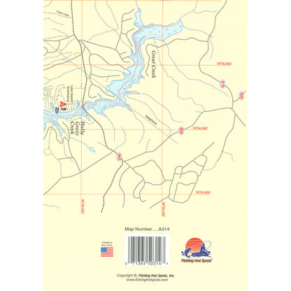 Gaston Lake Fishing Map