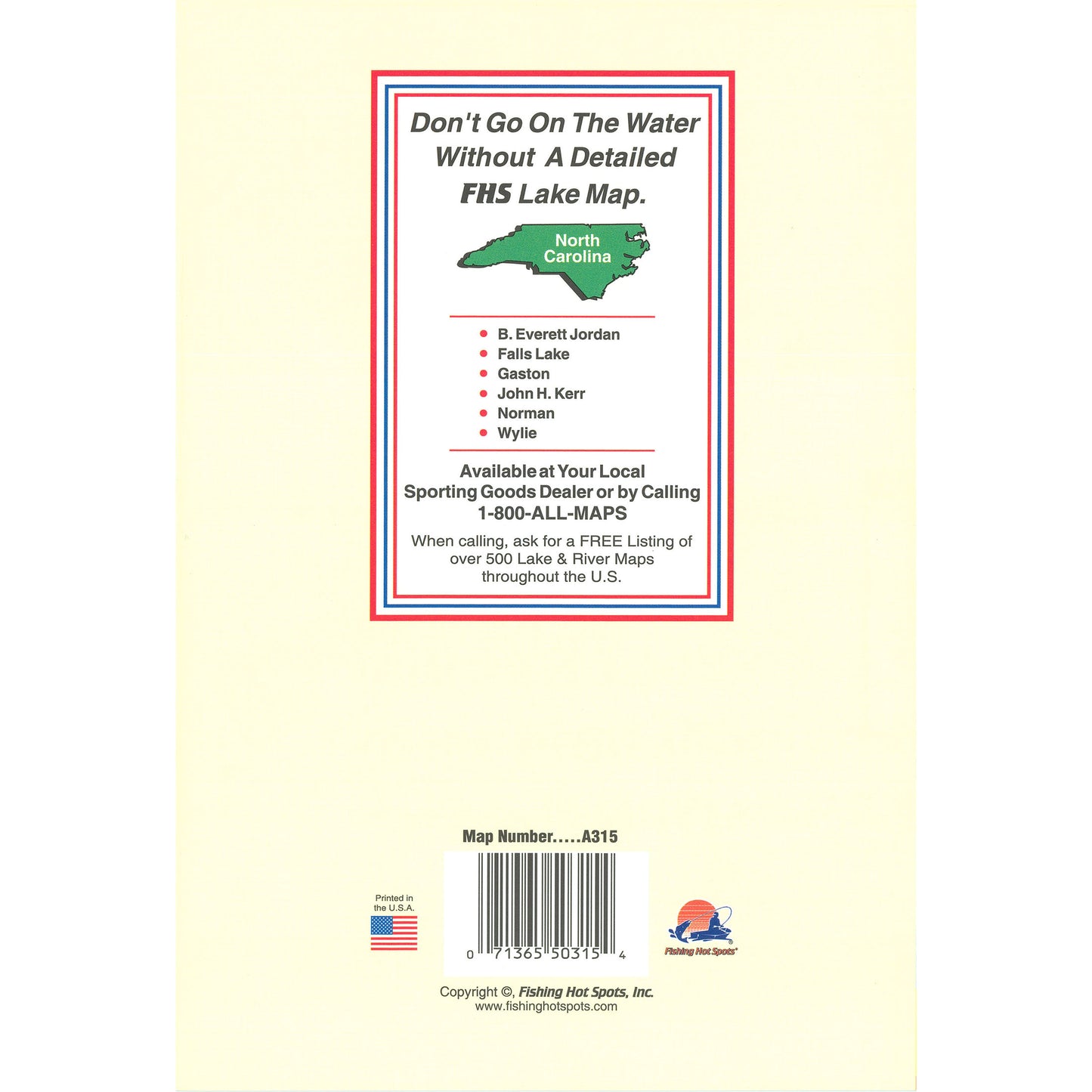High Rock Lake Fishing Map