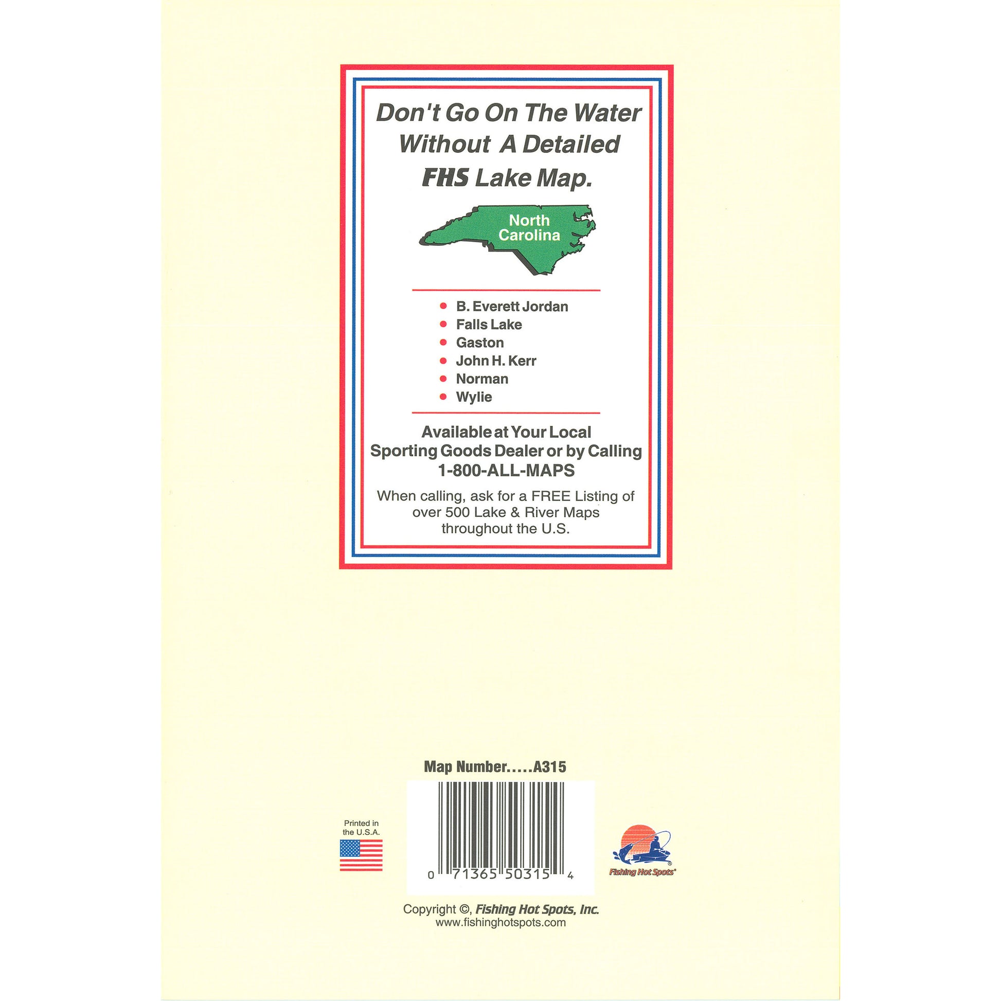High Rock Lake Fishing Map