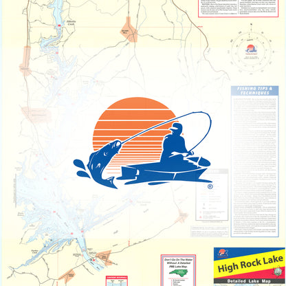 High Rock Lake Fishing Map