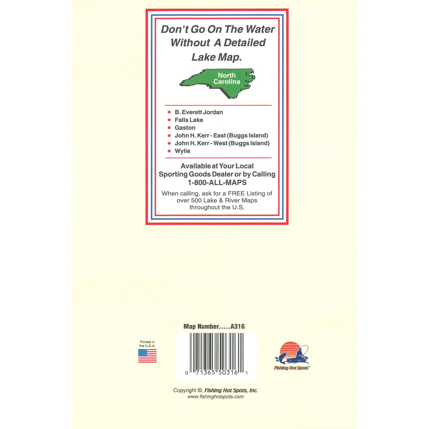 Norman Lake Fishing Map