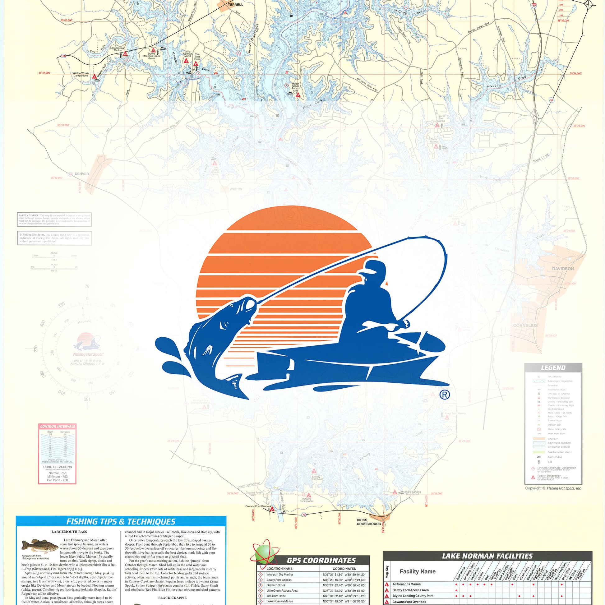 Norman Lake Fishing Map
