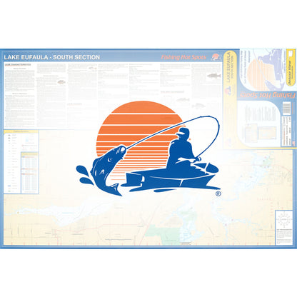 Lake Eufaula South Fishing Map (South of Hwy 9 bridge)