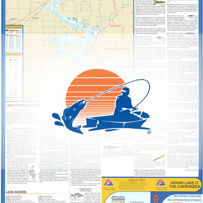 Grand Lake O' the Cherokees Fishing Map