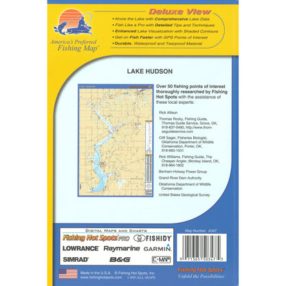 Lake Hudson Fishing Map