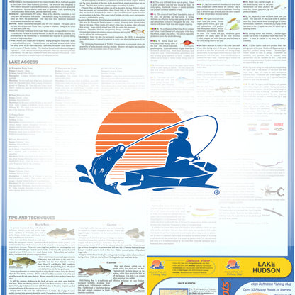 Lake Hudson Fishing Map