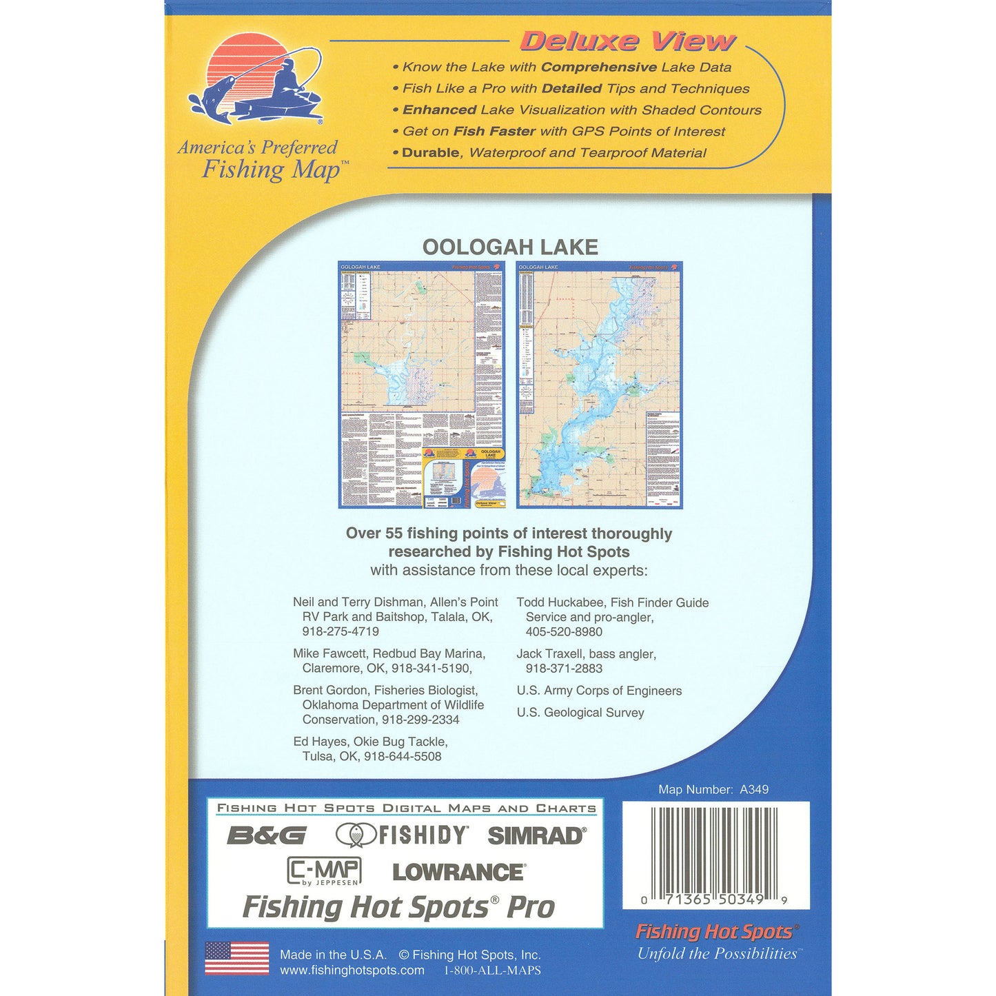 Oologah Lake Fishing Map