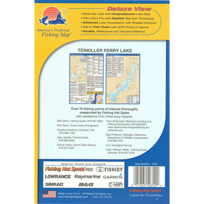 Tenkiller Ferry Lake (Oklahoma) Fishing Map