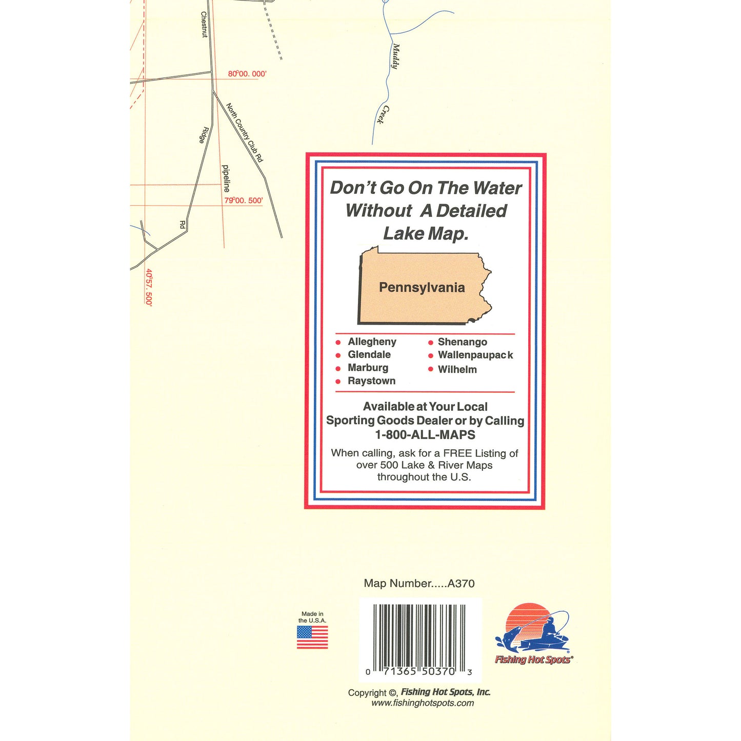 Lake Arthur, Pennsylvania fishing map