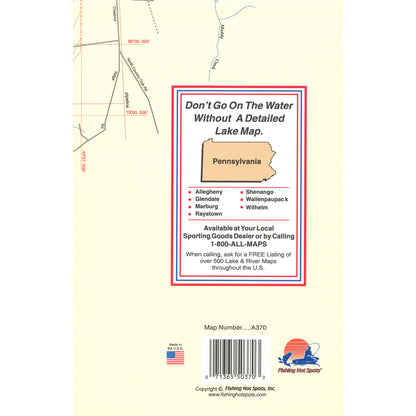 Lake Arthur, Pennsylvania fishing map