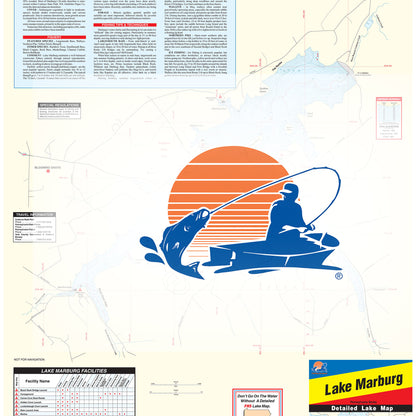 Lake Marburg Fishing Map