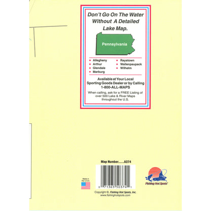 Shenango River Lake Fishing Map