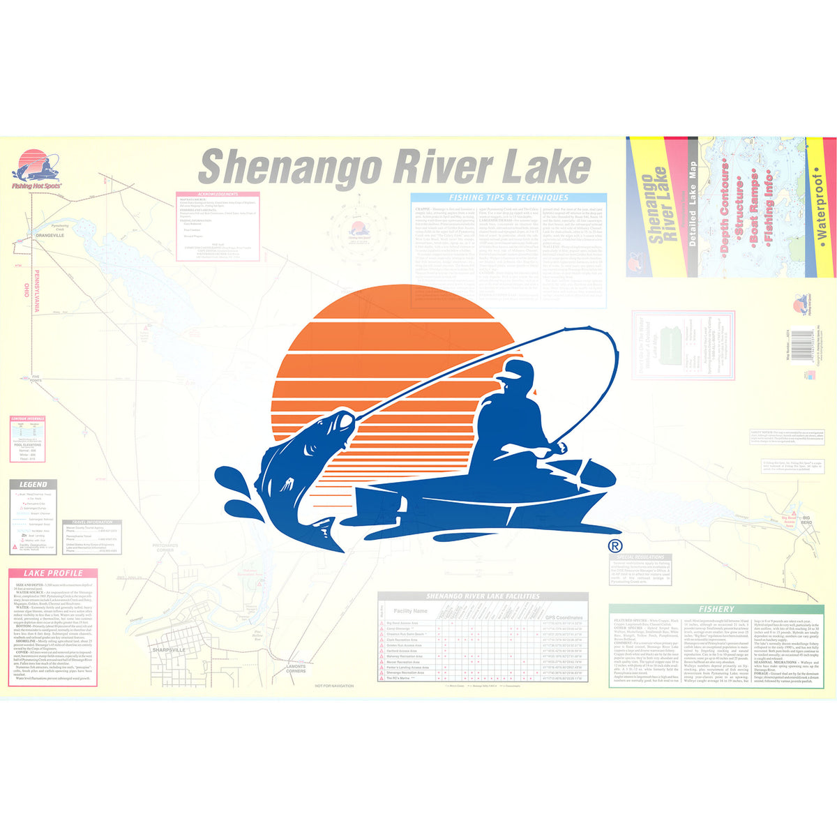 Shenango River Lake Fishing Map