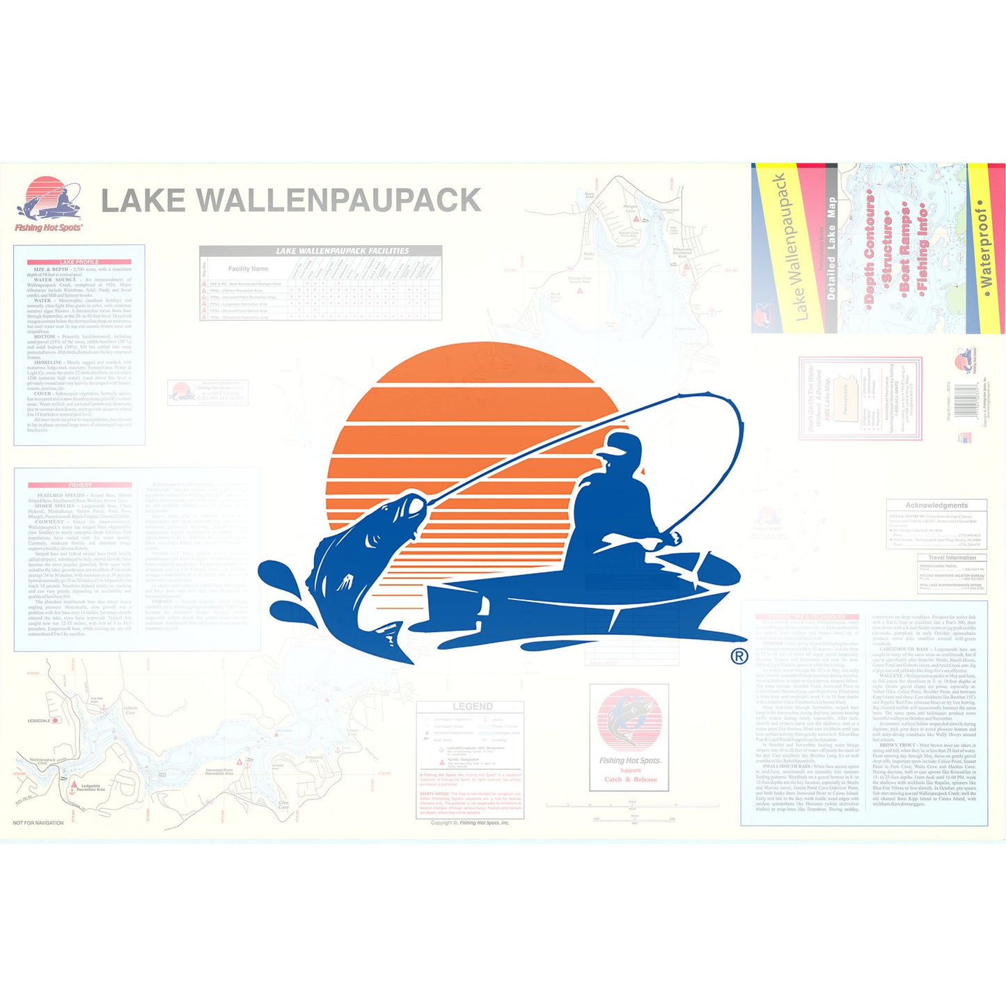 Lake Wallenpaupack Fishing Map