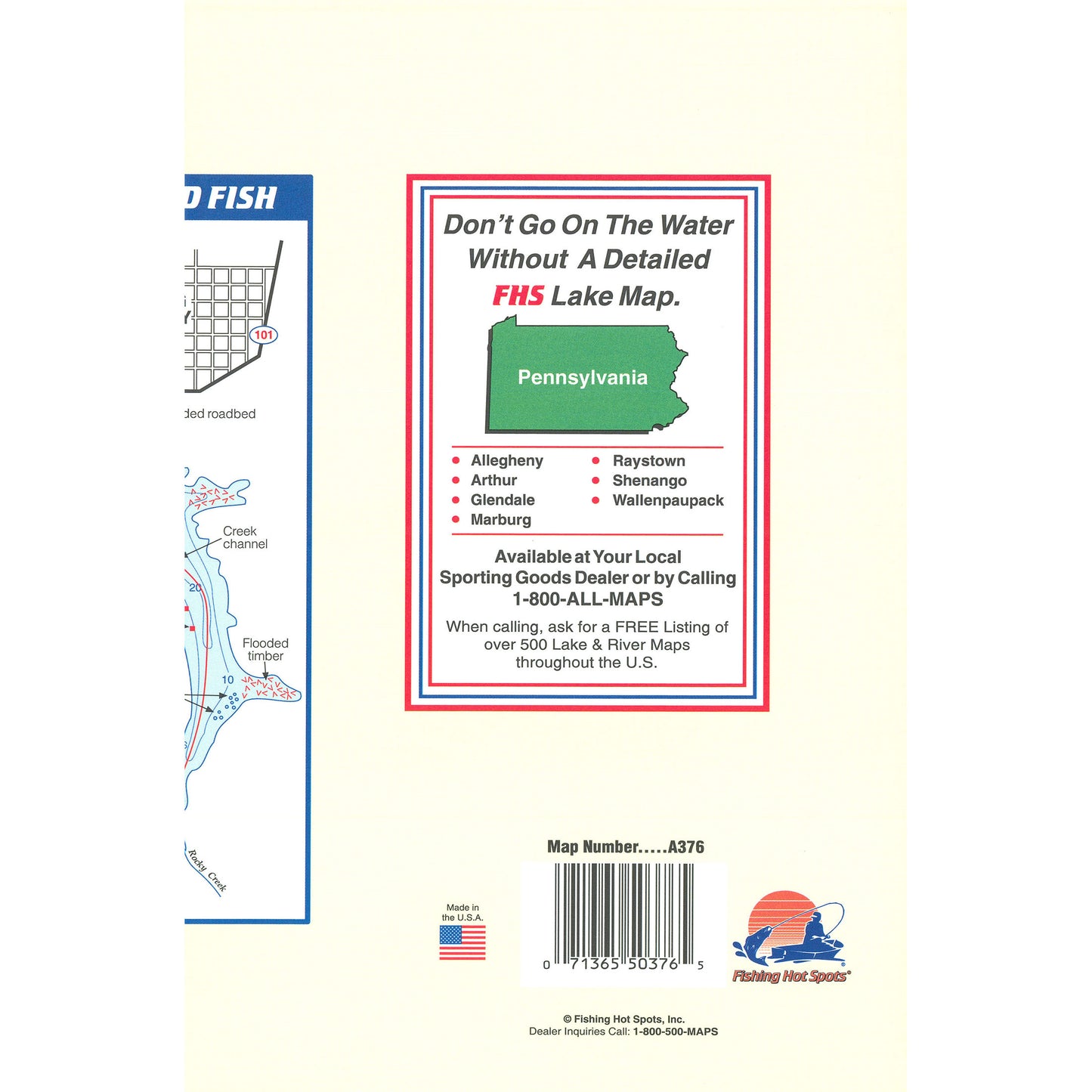 Lake Wilhelm Fishing Map