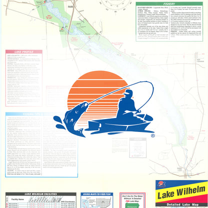 Lake Wilhelm Fishing Map