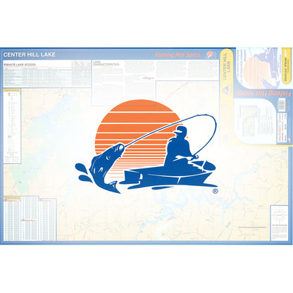 Center Hill Lake Fishing Map