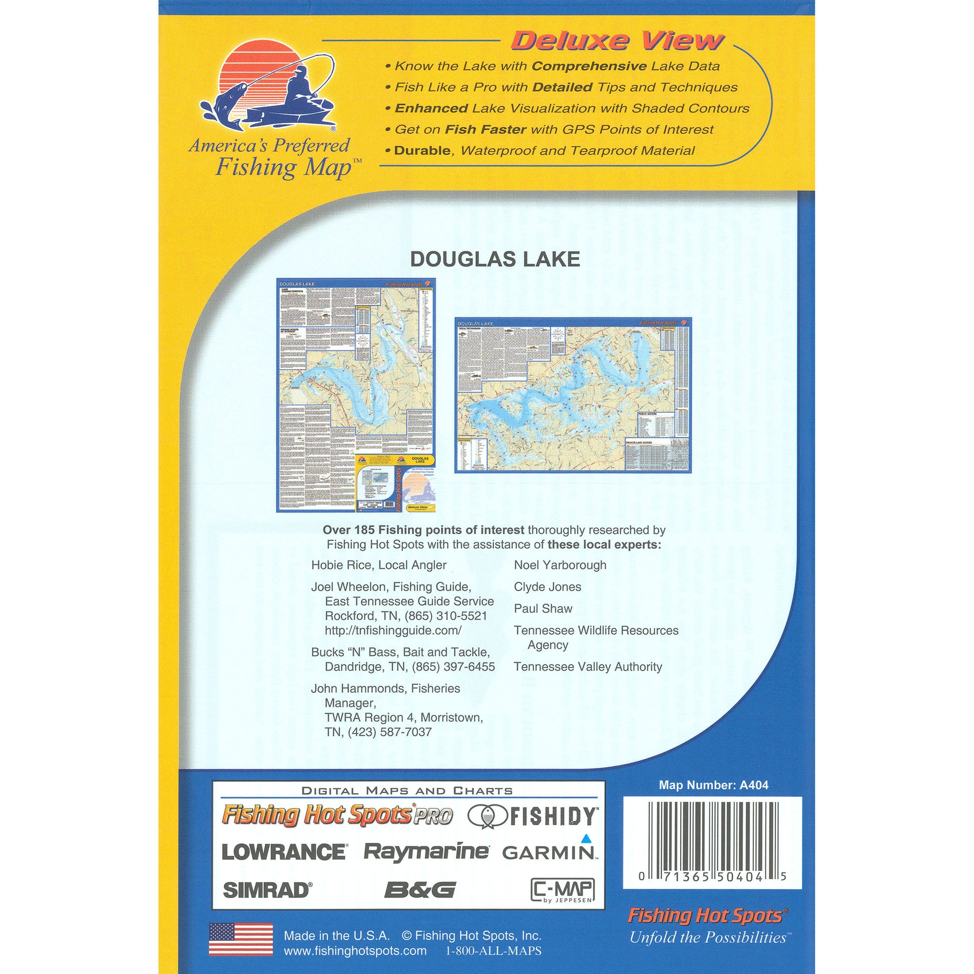 Douglas Lake Fishing Map