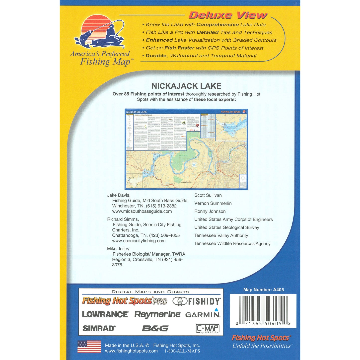 Nickajack Lake Fishing Map