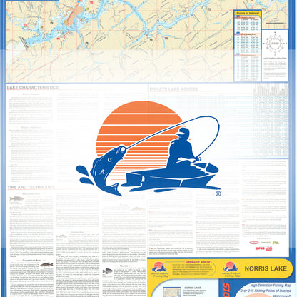 Norris Lake Fishing Map