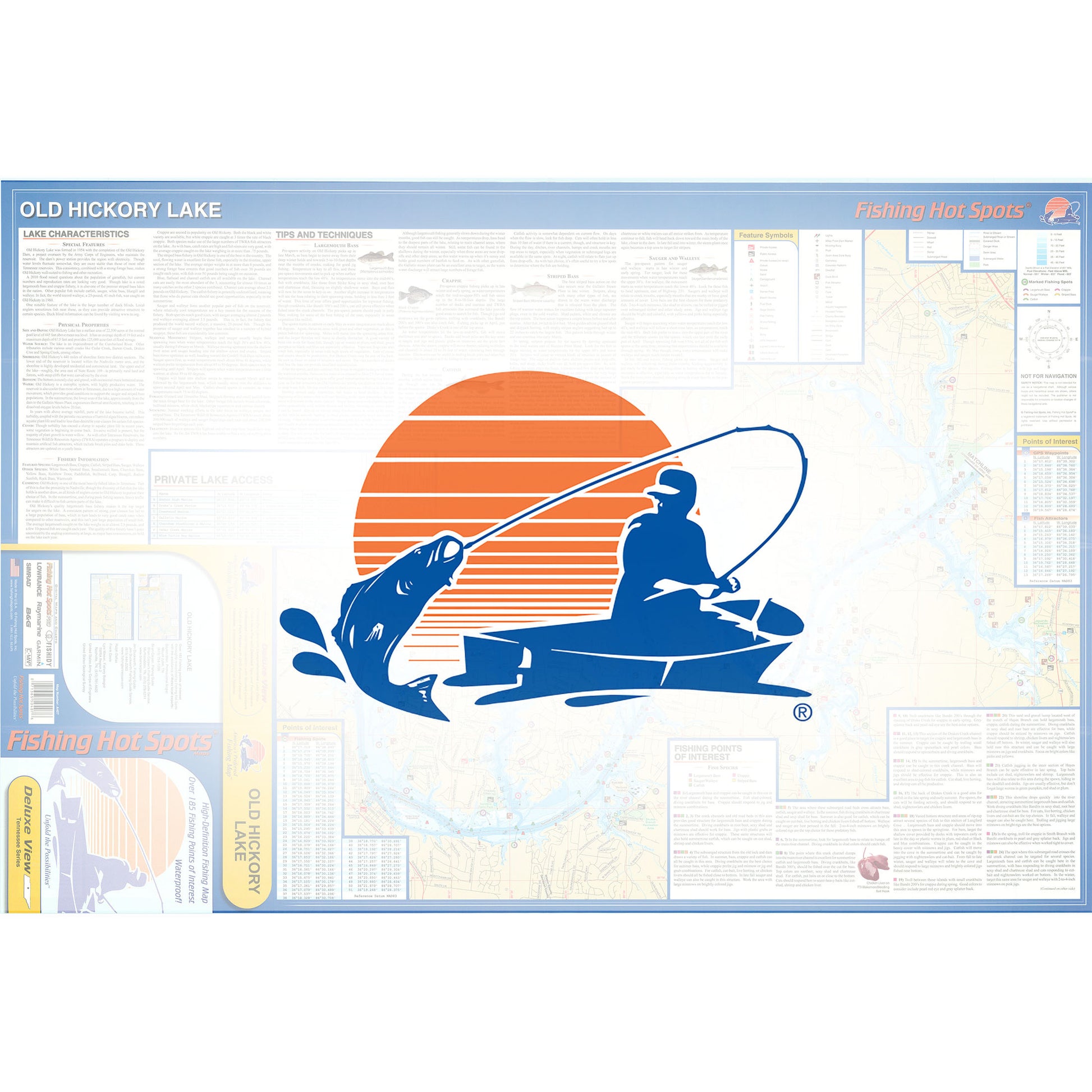 Old Hickory Lake Fishing Map