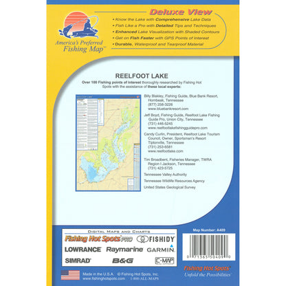Reelfoot Lake Fishing Map