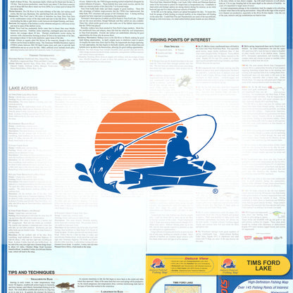 Tims Ford Lake Fishing Map