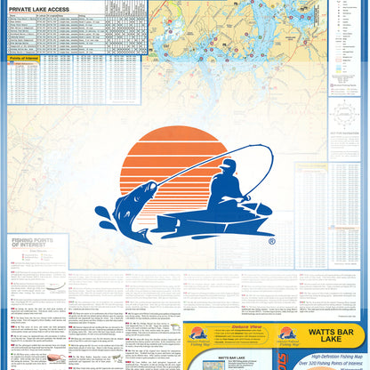 Watts Bar Lake Fishing Map