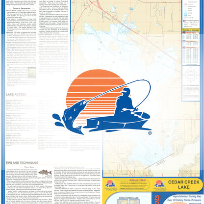 Cedar Creek Lake Fishing Map