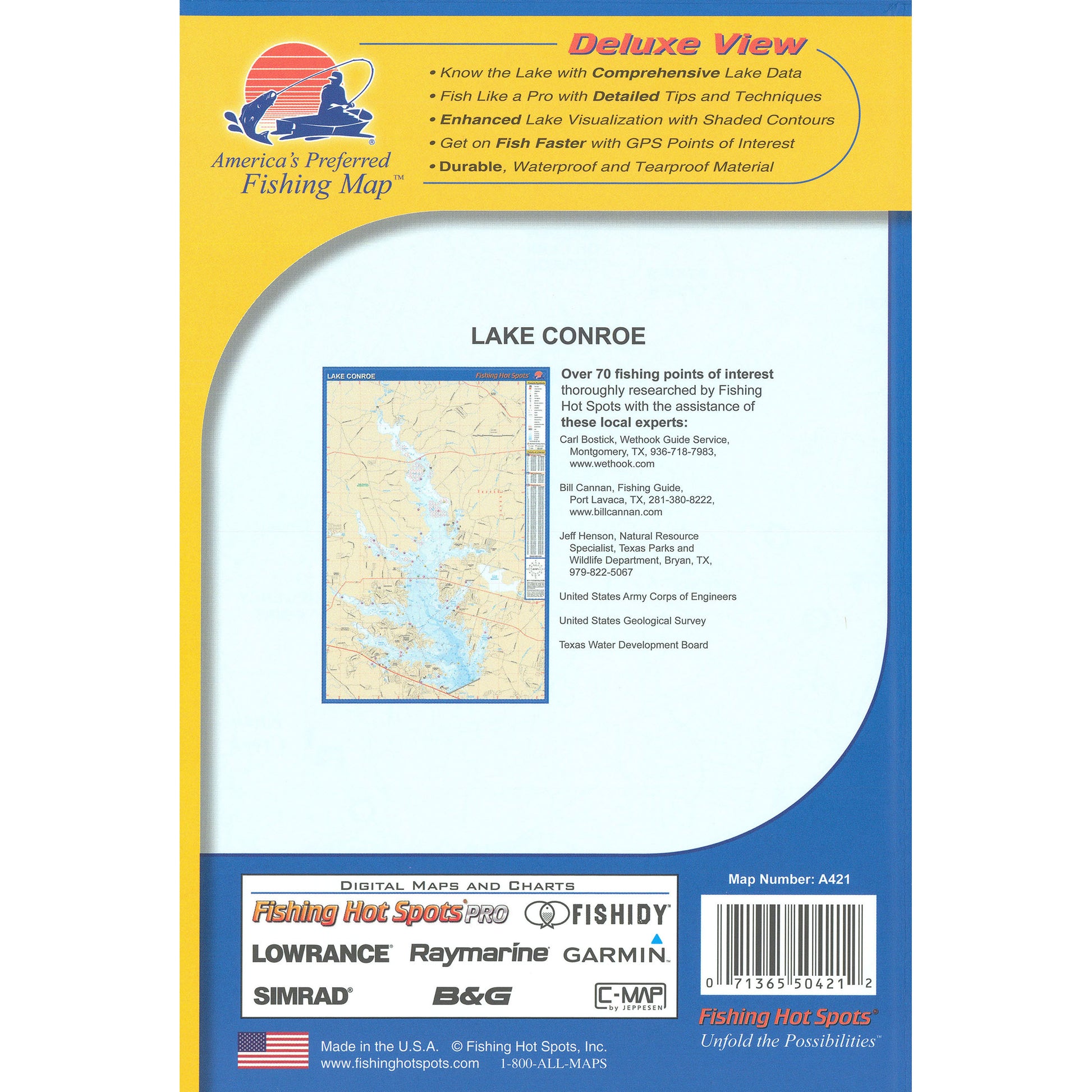 Lake Conroe Fishing Map