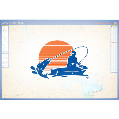 Lake O' the Pines Fishing Map