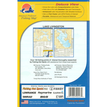 Lake Livingston Fishing Map