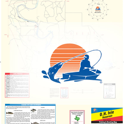 O.H. Ivie Reservoir Fishing Map