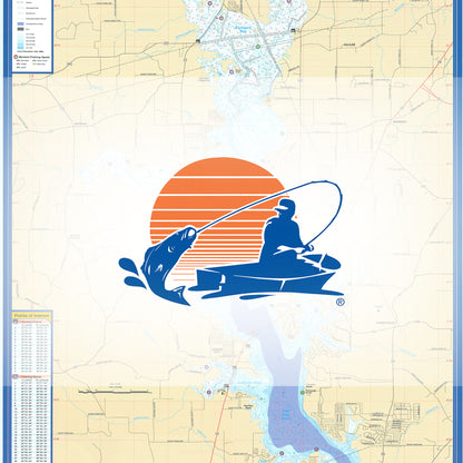 Lake Palestine fishing map