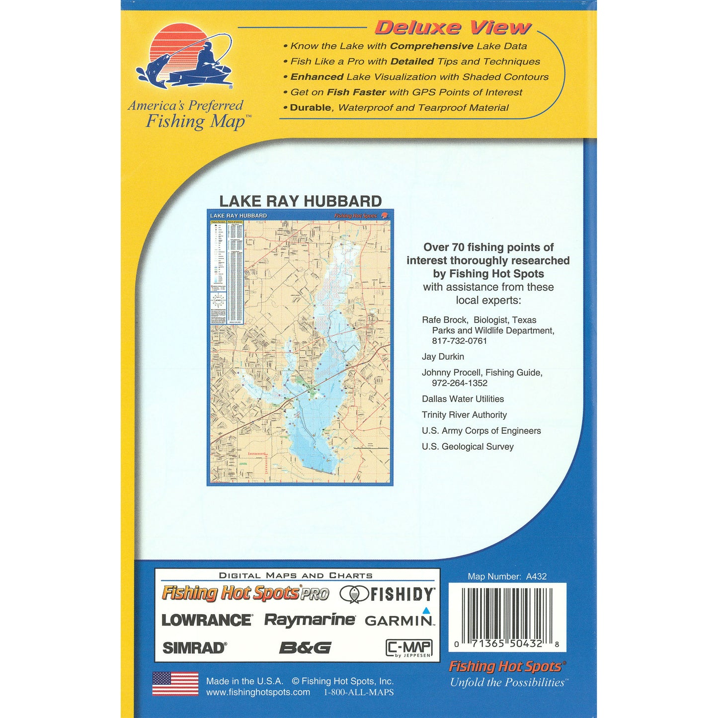 Lake Ray Hubbard fishing map