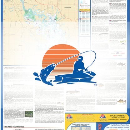 Toledo Bend-North Section (Patroon Bay to Logansport - LA/TX) Fishing Map