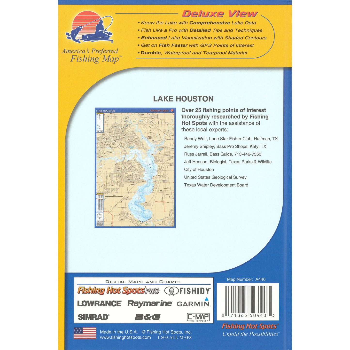 Lake Houston Fishing Map