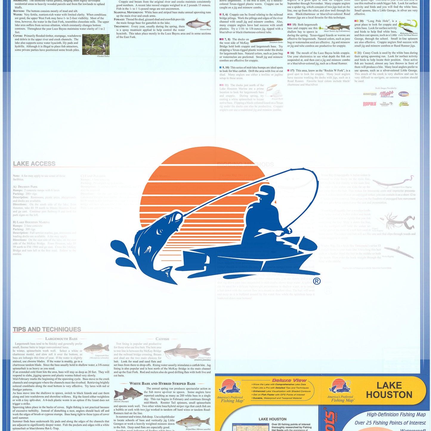 Lake Houston Fishing Map