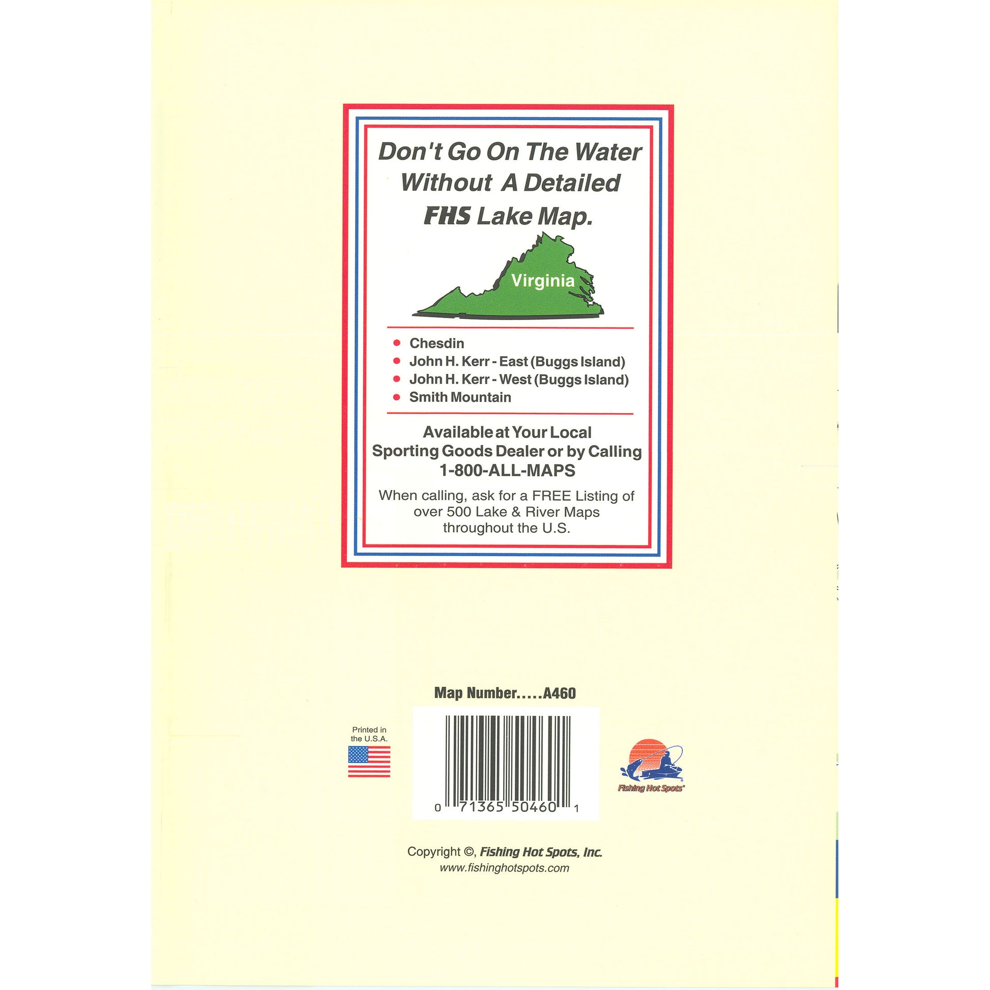 Lake Anna Fishing Map